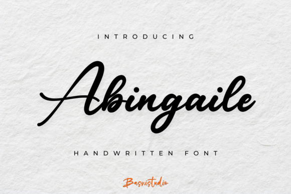 Abingaile: A Bold Handwritten Font