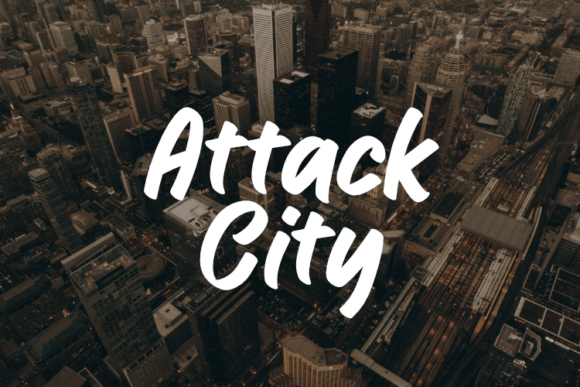 Attack City: A Bold Typeface for Creative Projects