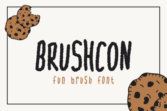 Brushcon: A Playful Brush Font for Creative Projects