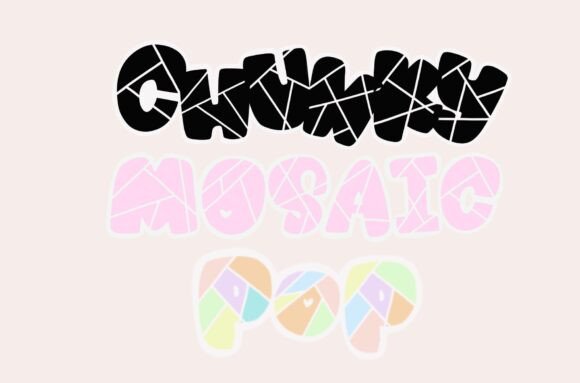 Chunky Pop Mosaic Font