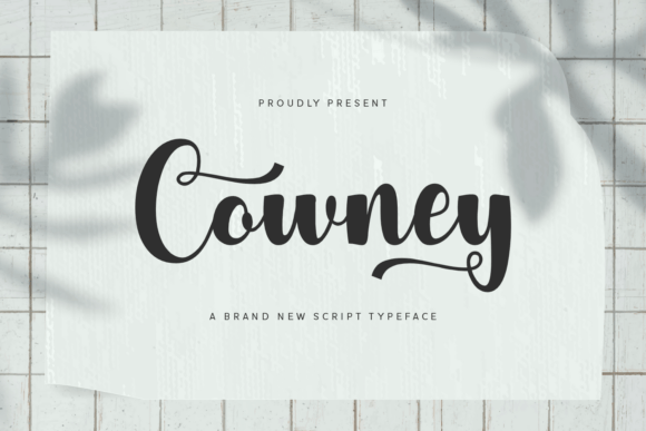 Cowney: A Bold Script Font for Impactful Campaigns