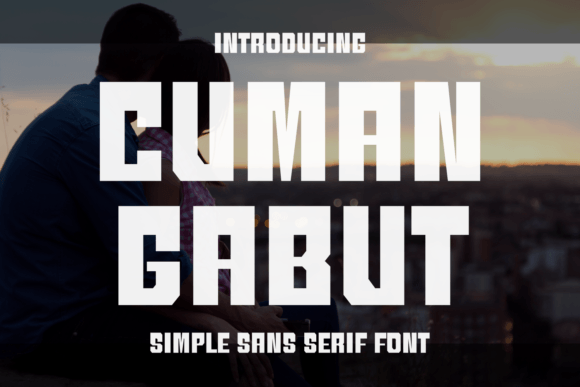 Cuman Gabut: A Bold Font for Digital Campaigns