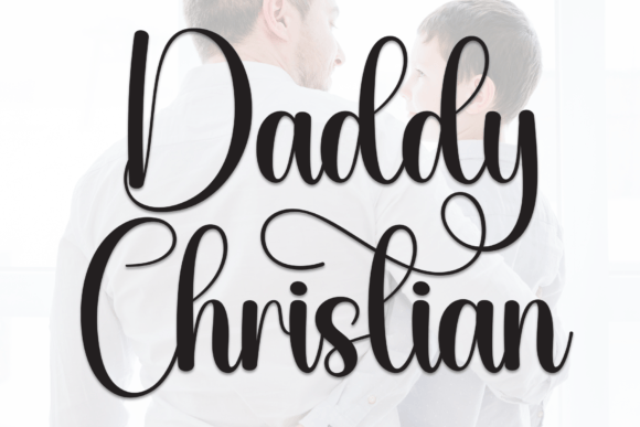 Daddy Christian: A Bold Handwritten Font