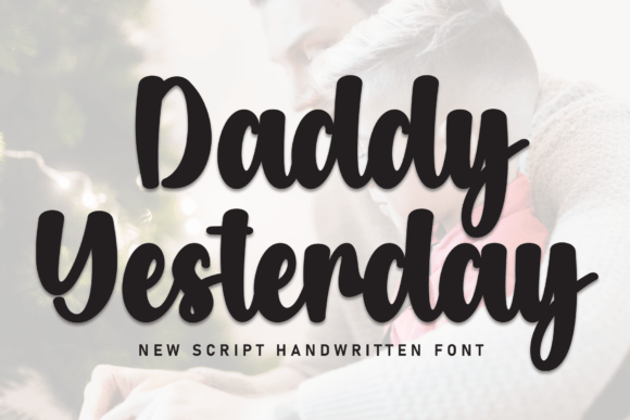 Daddy Yesterday: A Bold Display Font for Web Design