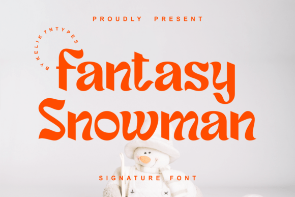 Fantasy Snowman Font for Web Design