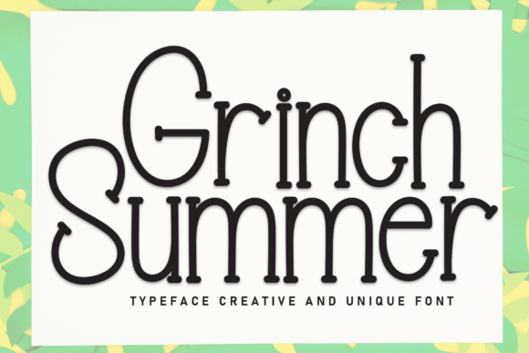 Grinch Summer: A Handwritten Font for Creative Projects