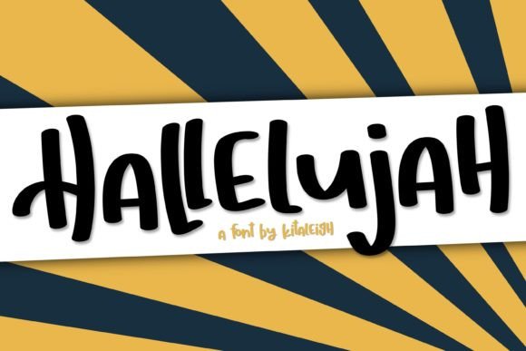 Hallelujah Font: Bold and Playful