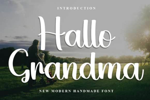 Hallo Grandma Font: Handmade Elegance