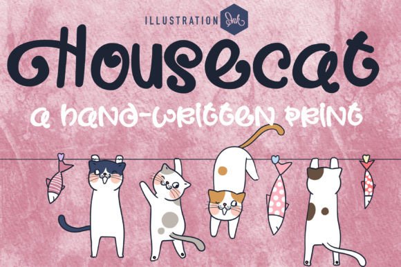 Housecat: A Whimsical Font for Bold Campaigns