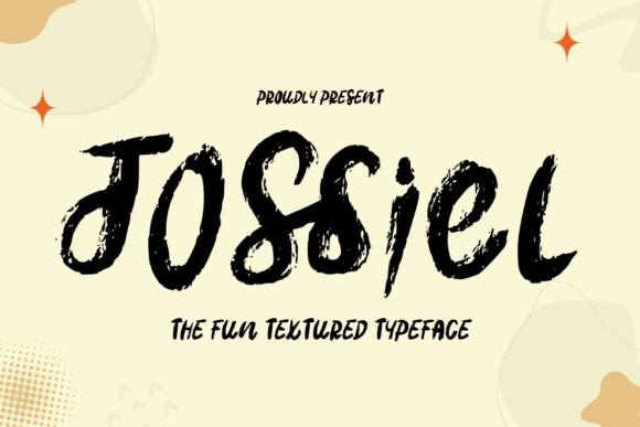 Jossiel: A Fun Textured Font for Bold Branding