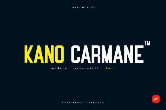Kano Carmane: A Font for Modern Web Design