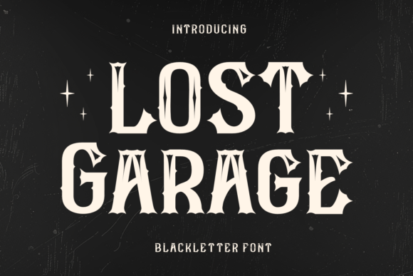 Lost Garage Font for Creative Makers
