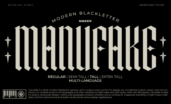 Manufake: A Bold Font for Business Branding
