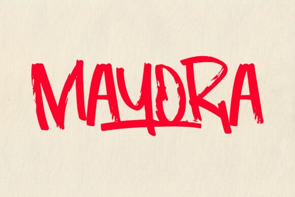 Mayora: A Bold Brush Font for Impactful Campaigns
