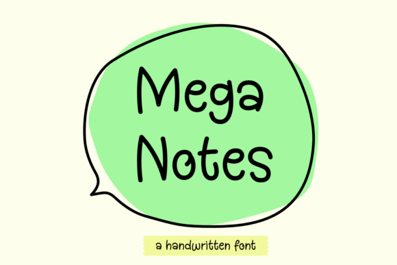 Mega Notes: A Fun Font for Business Branding