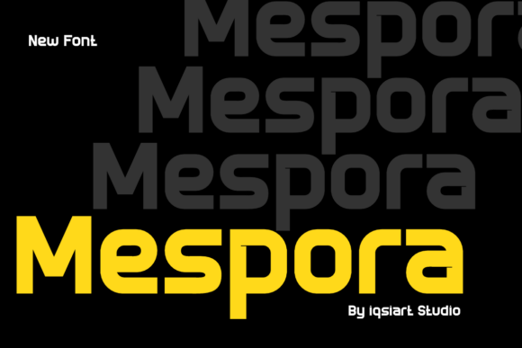 Mespora: A Bold Sans Serif Font