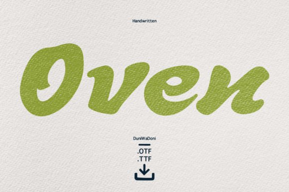 Oven: A Bold Handwritten Font for Web Design