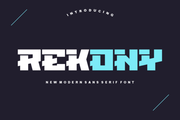 Rekony: Bold Sans Serif for Creative Projects