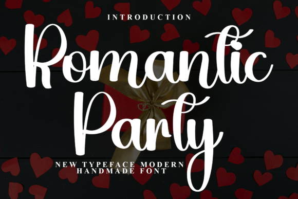 Romantic Party Font for Creative Projects