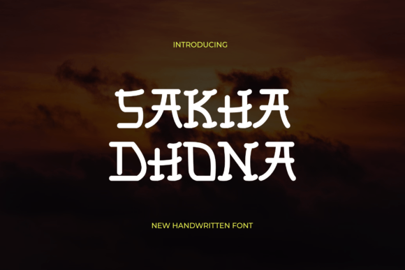 Sakha Dhona: Bold Display Font
