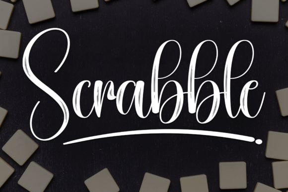 Scrabble Font: A Bold Handwritten Typeface for Editorial Design