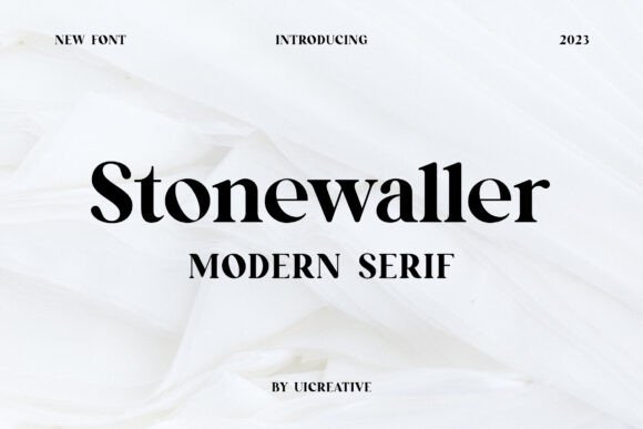 Stonewaller: A Bold Font for Editorial Design