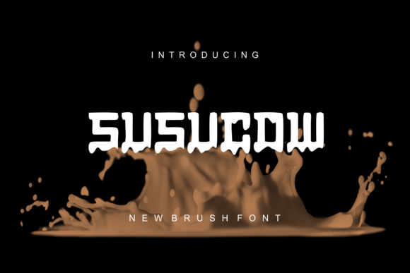 Susucow Font: Bold and Dripping