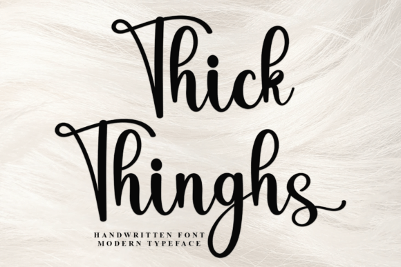 Thick Thinghs: A Bold Font for Creative Projects