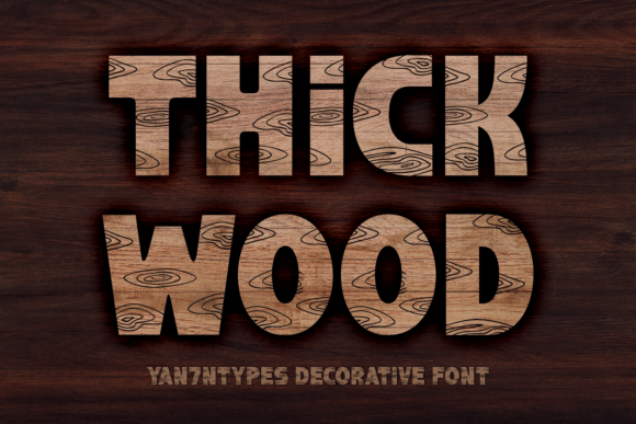 Thick Wood: A Bold, Rustic Typeface