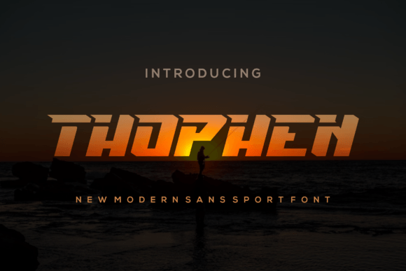 Thophen: Bold Display Font for Editorial Design