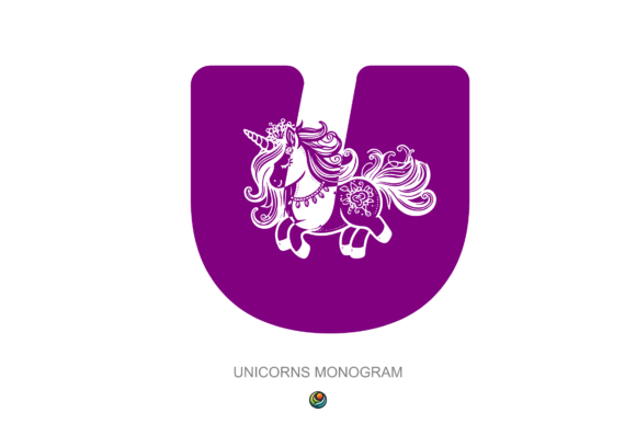 Unicorns Monogram Font